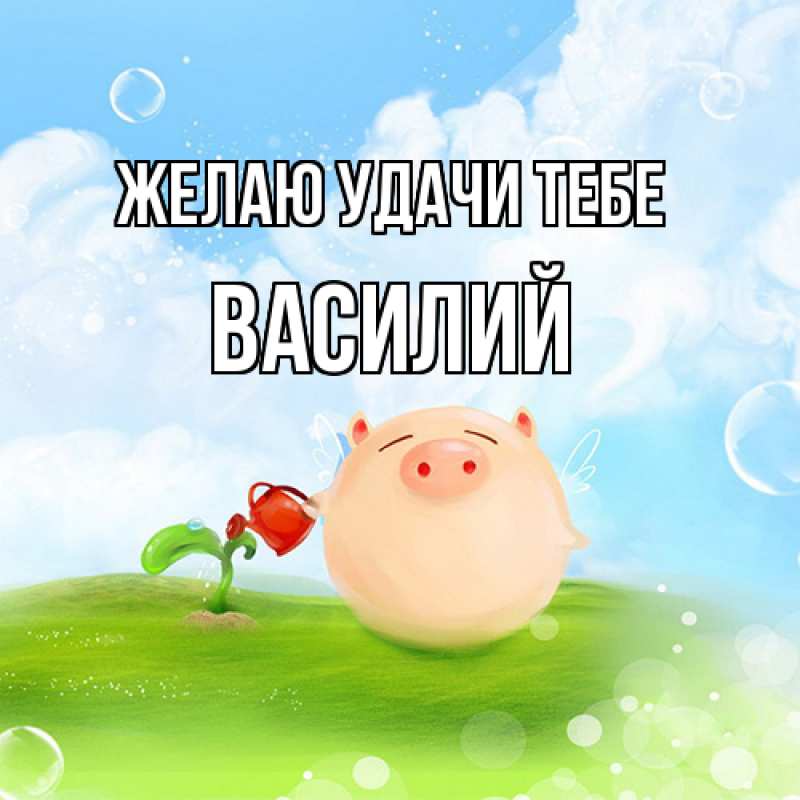 Картинка Желаю удачи тебе, Василий