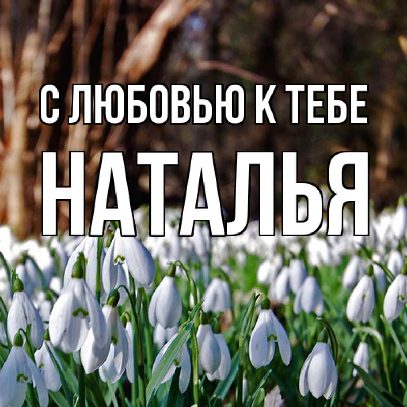 Картинка С любовью к тебе, Наталья