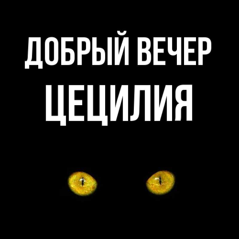 Картинка Добрый вечер, Цецилия
