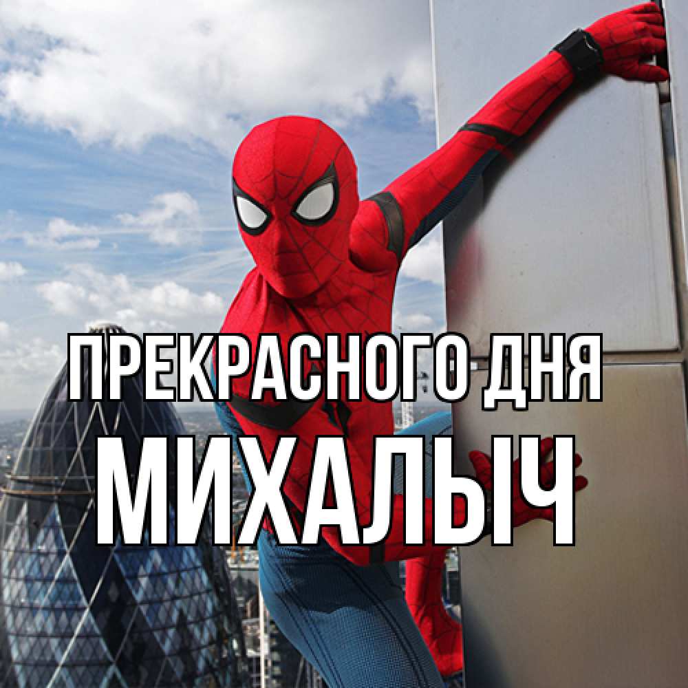 Открытка  с именем. Михалыч, Прекрасного дня  