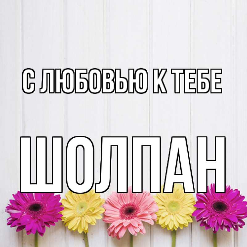 Картинка С любовью к тебе, Шолпан