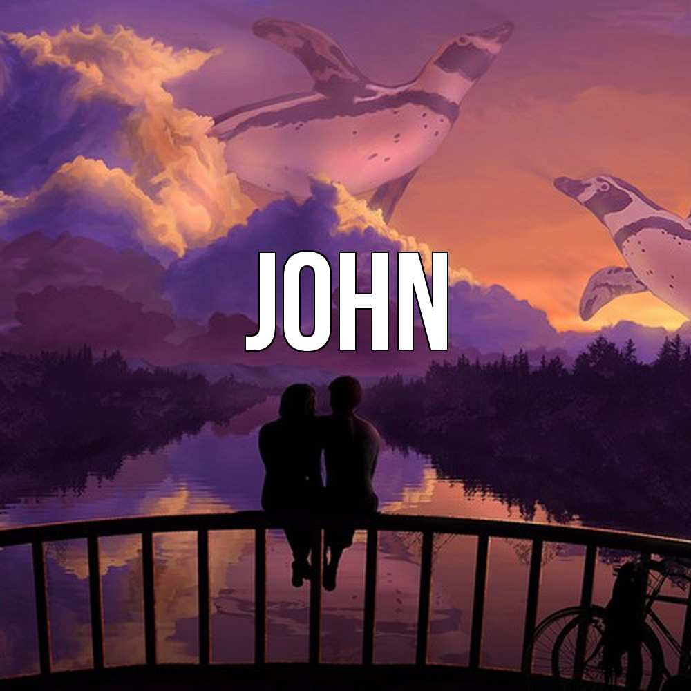 Открытка  с именем. John, Главная  