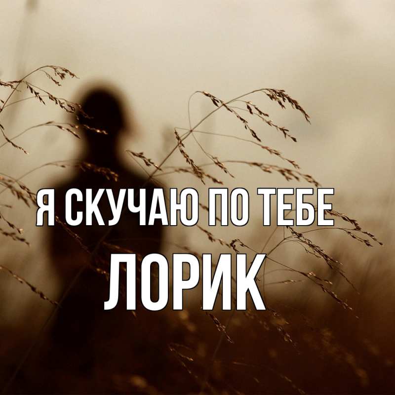 Картинка Я скучаю по тебе, Лорик