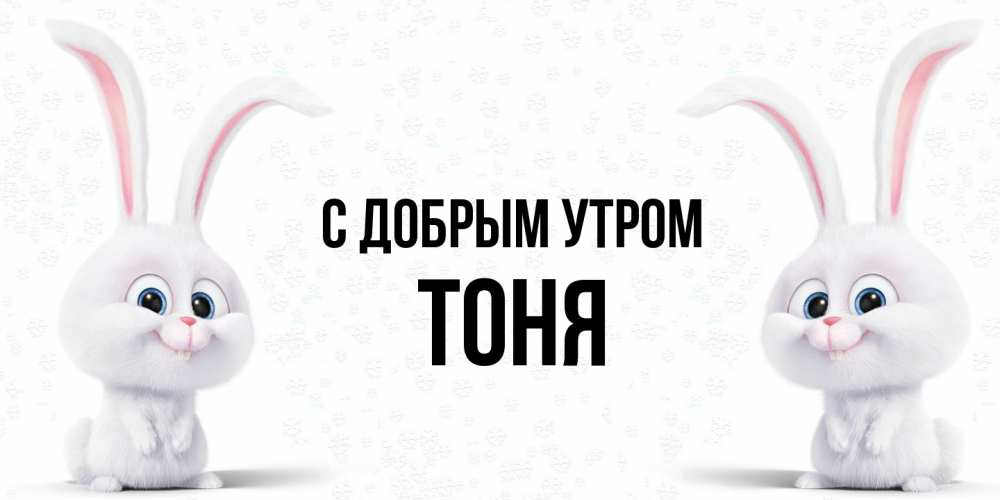 Открытка  с именем. Тоня, С добрым утром  