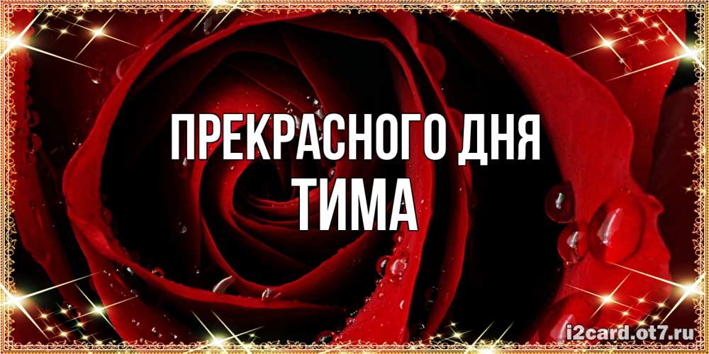 Открытка  с именем. Тима, Прекрасного дня  