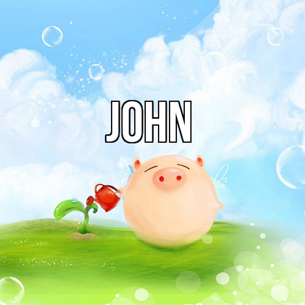 Открытка  с именем. John, Главная  