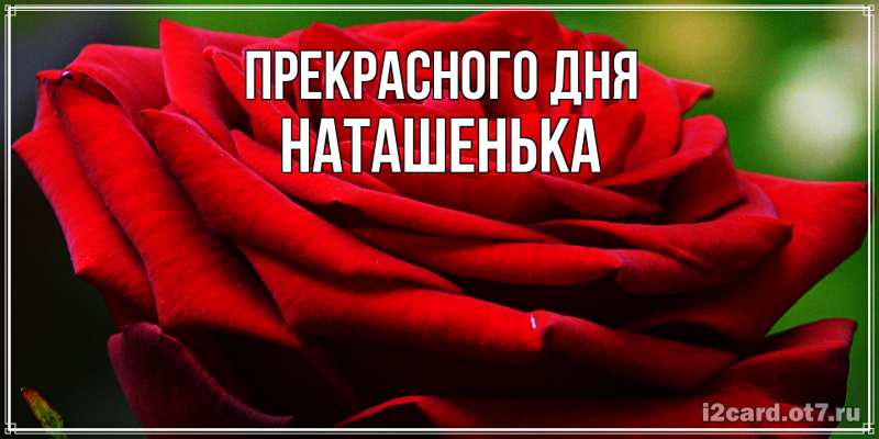 Картинка Прекрасного дня, НАТАШЕНЬКА