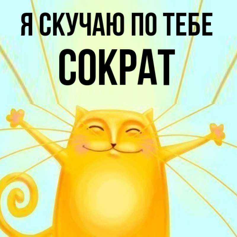 Картинка Я скучаю по тебе, Сократ