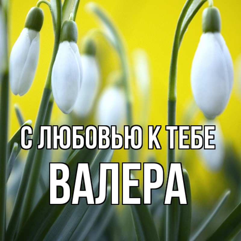 Картинка С любовью к тебе, Валера