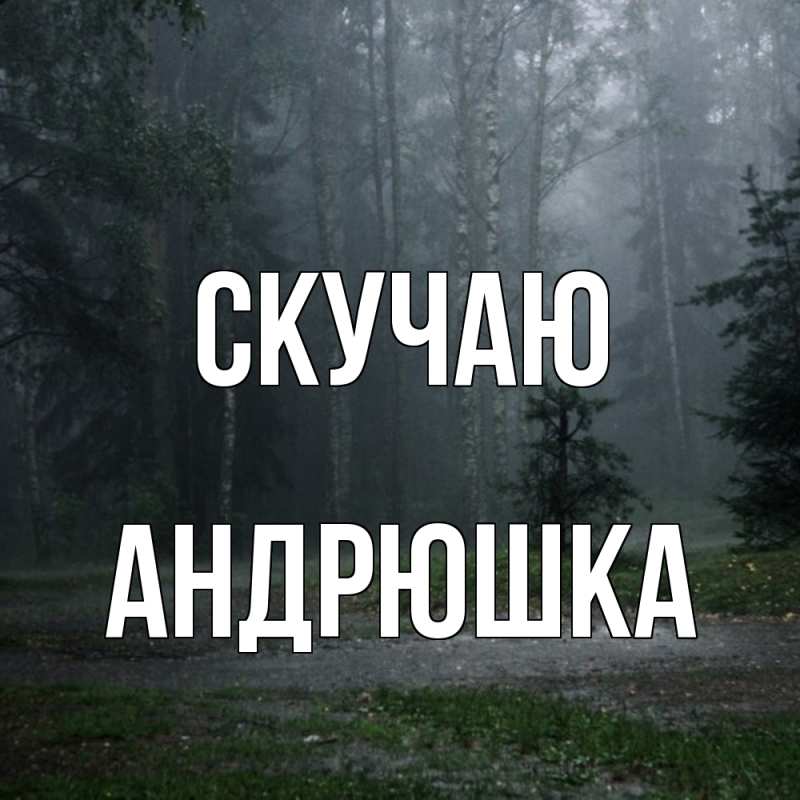 Картинка Скучаю, Андрюшка