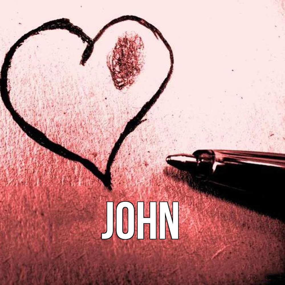 Открытка  с именем. John, Главная  