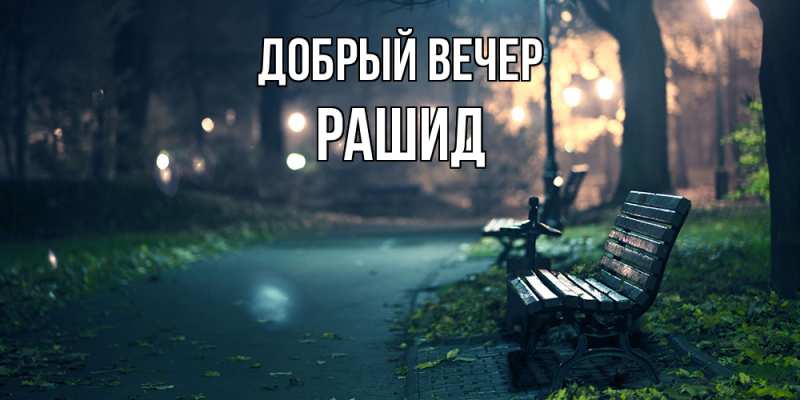 Картинка Добрый вечер, Рашид