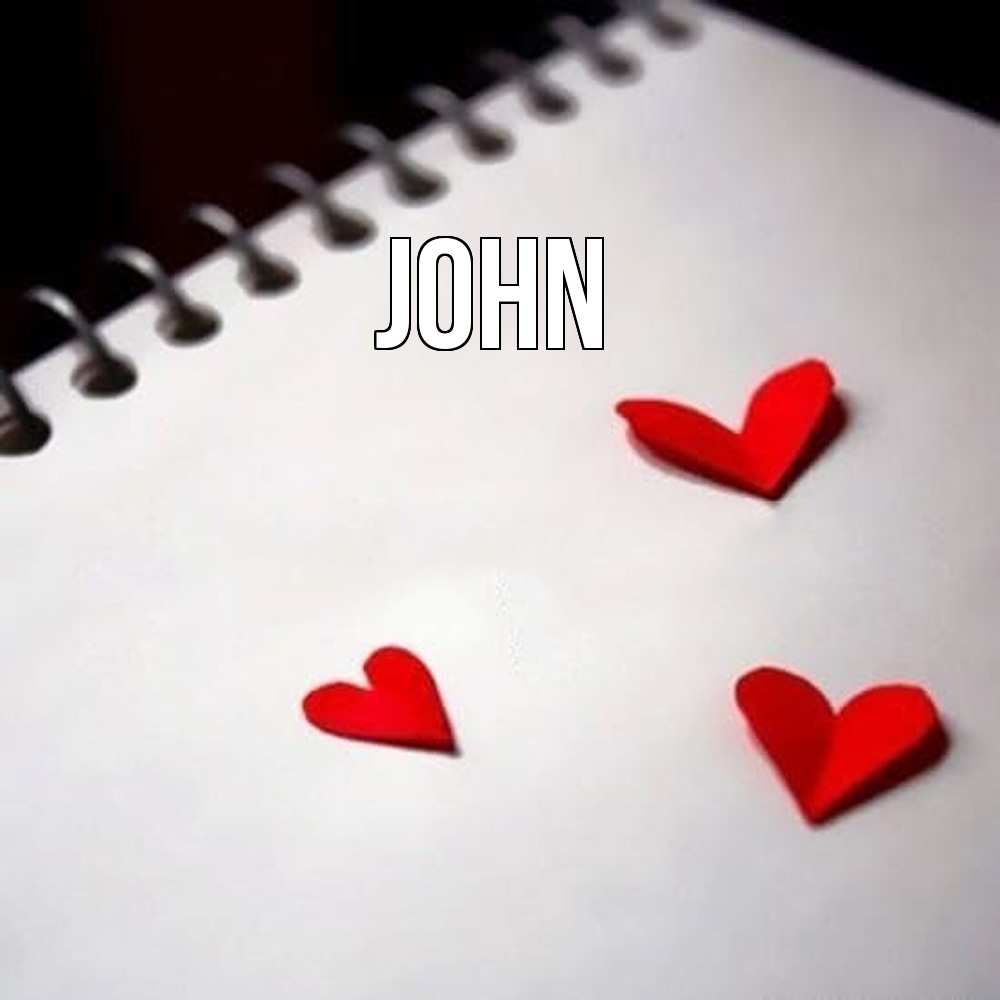 Открытка  с именем. John, Главная  