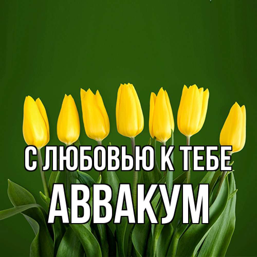 Открытка  с именем. Аввакум, С любовью к тебе  