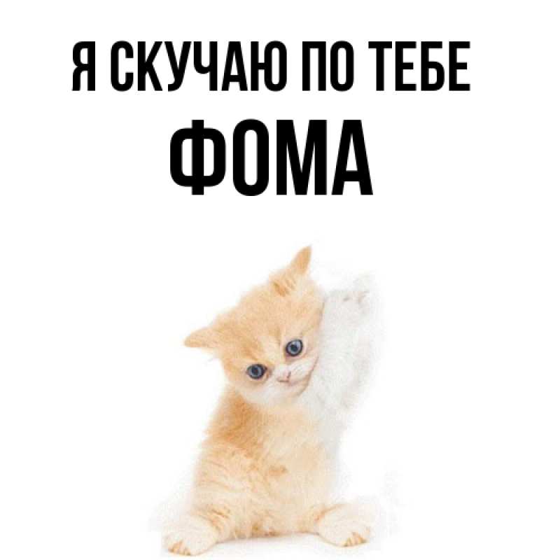 Картинка Я скучаю по тебе, Фома