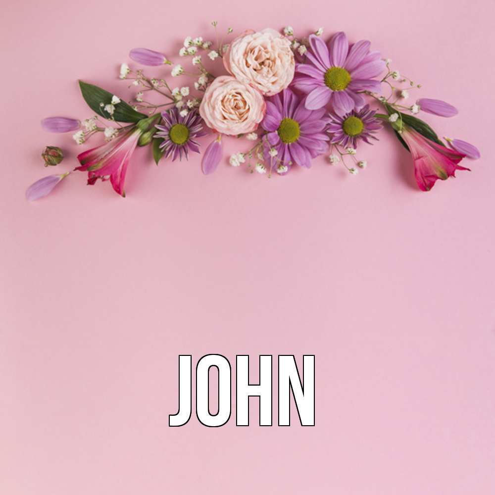 Открытка  с именем. John, Главная  