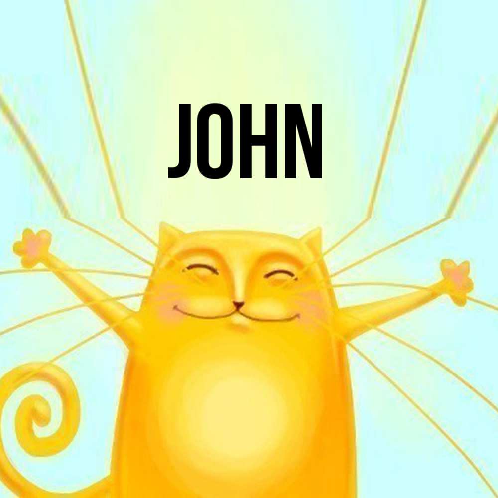 Открытка  с именем. John, Главная  