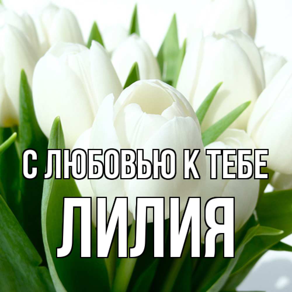 Открытка  с именем. ЛИлия, С любовью к тебе  