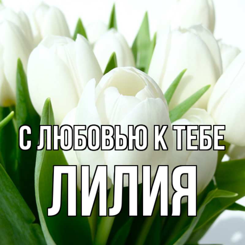 Картинка С любовью к тебе, ЛИлия