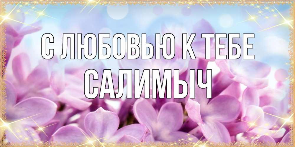 Открытка  с именем. Салимыч, С любовью к тебе  