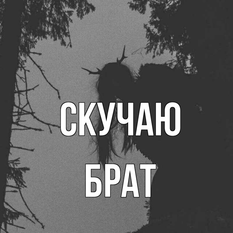 Картинка Скучаю, Брат