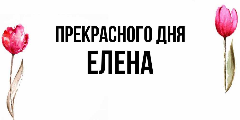 Открытка  с именем. Елена, Прекрасного дня  