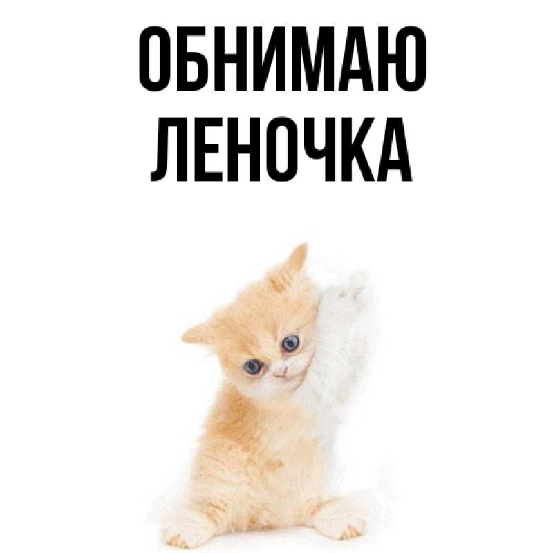 Картинка Обнимаю, Леночка