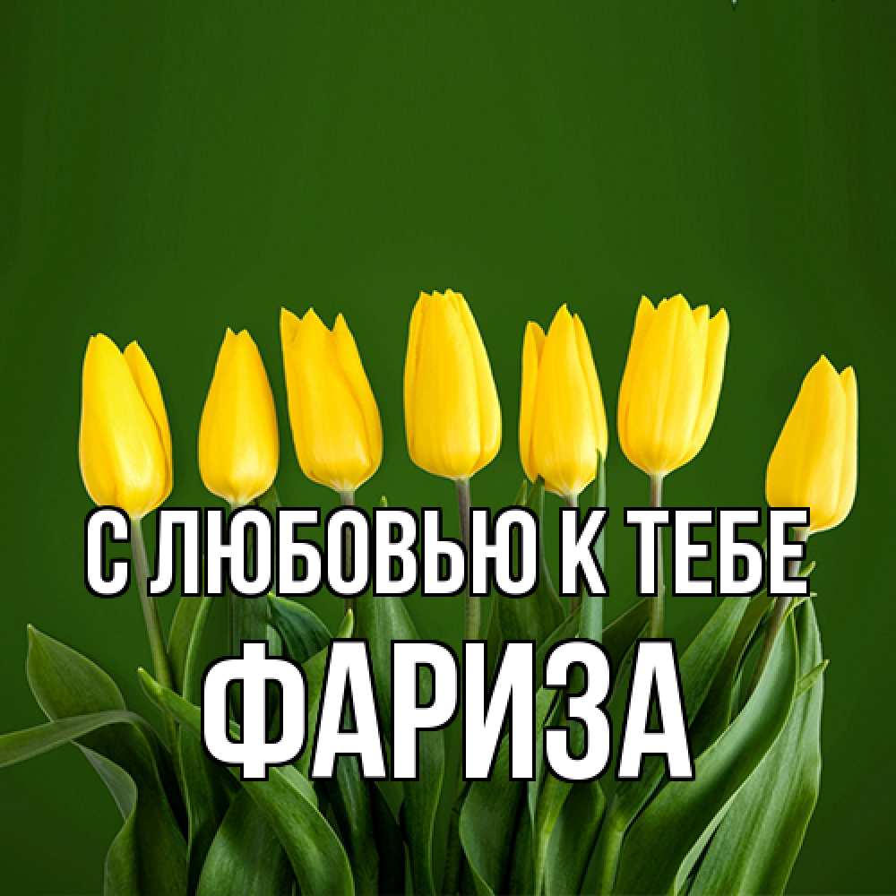 Открытка  с именем. Фариза, С любовью к тебе  