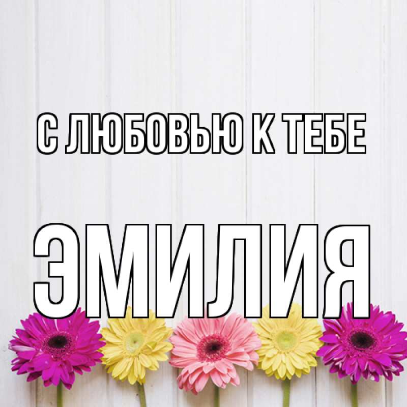 Картинка С любовью к тебе, Эмилия
