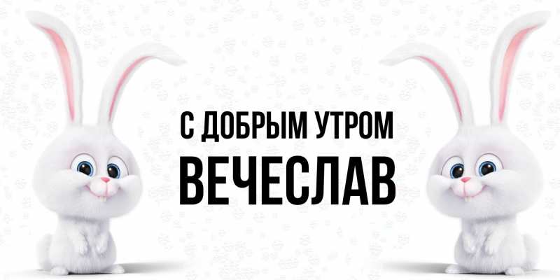 Картинка С добрым утром, Вечеслав