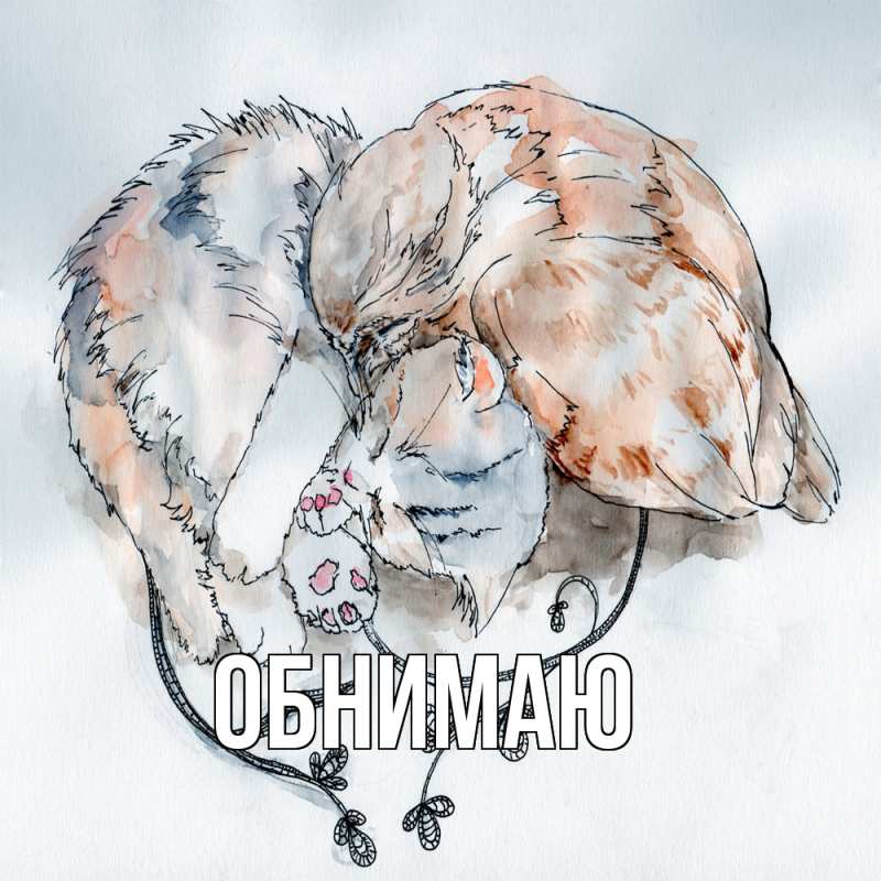 Картинка Обнимаю, 