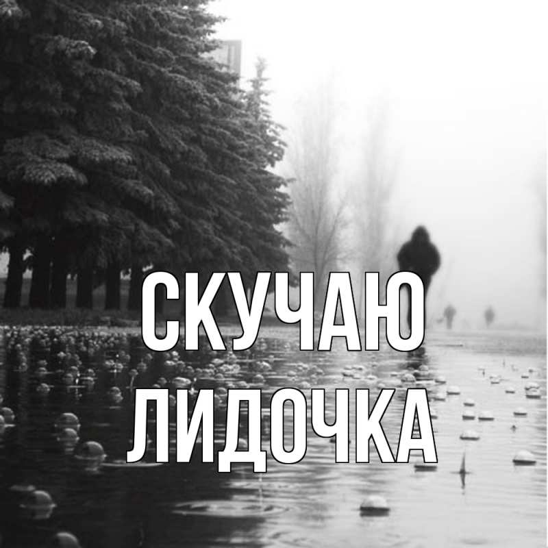 Картинка Скучаю, Лидочка
