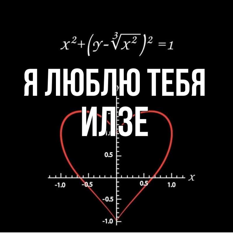 Картинка Я люблю тебя, Илзе