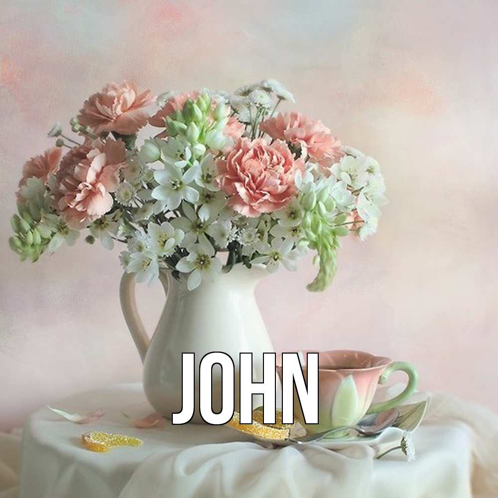 Открытка  с именем. John, Главная  