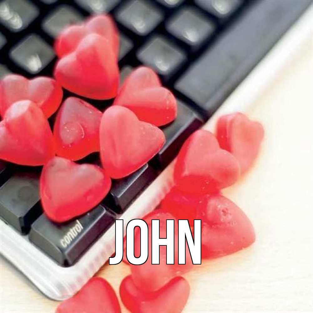 Открытка  с именем. John, Главная  