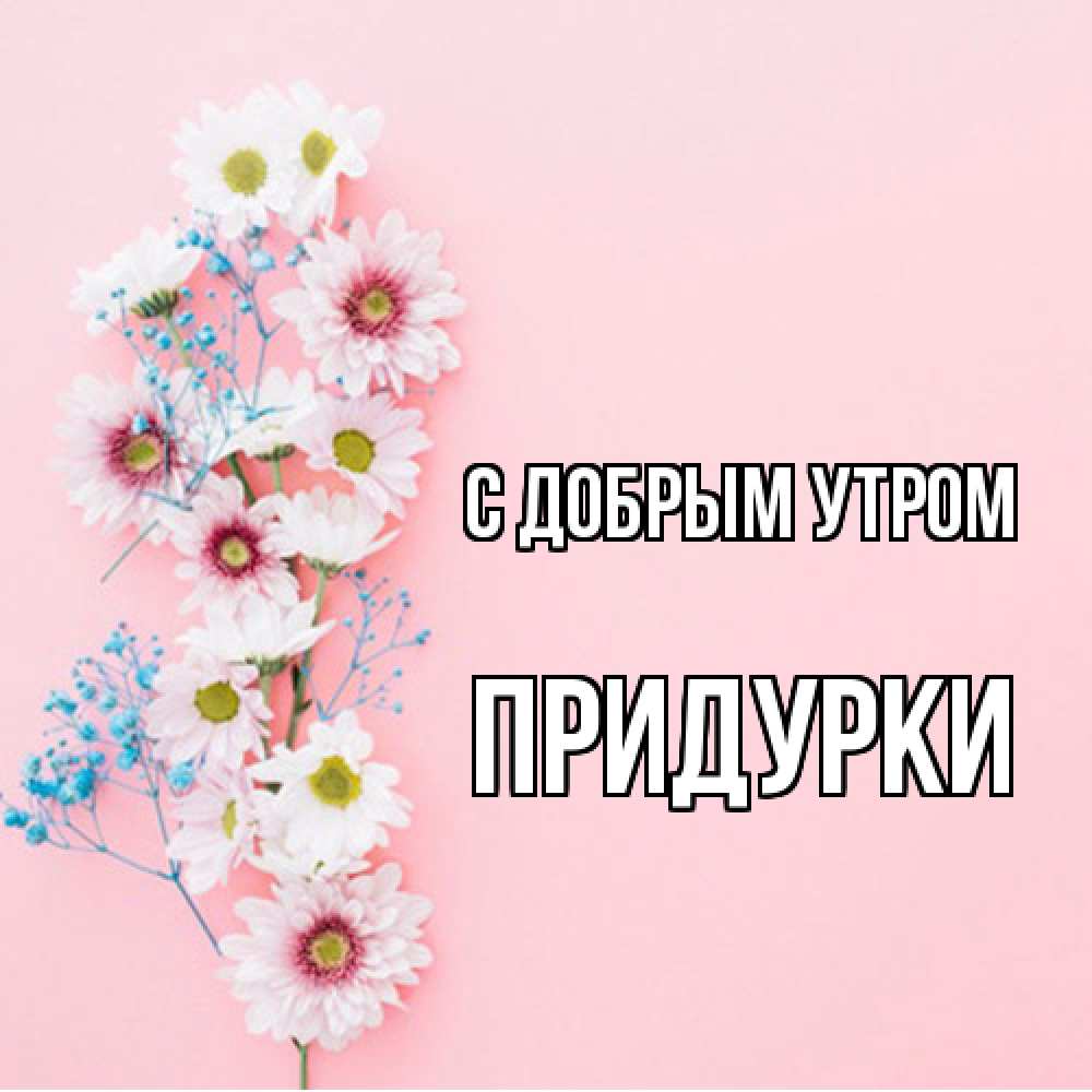 Открытка  с именем. Придурки, С добрым утром  