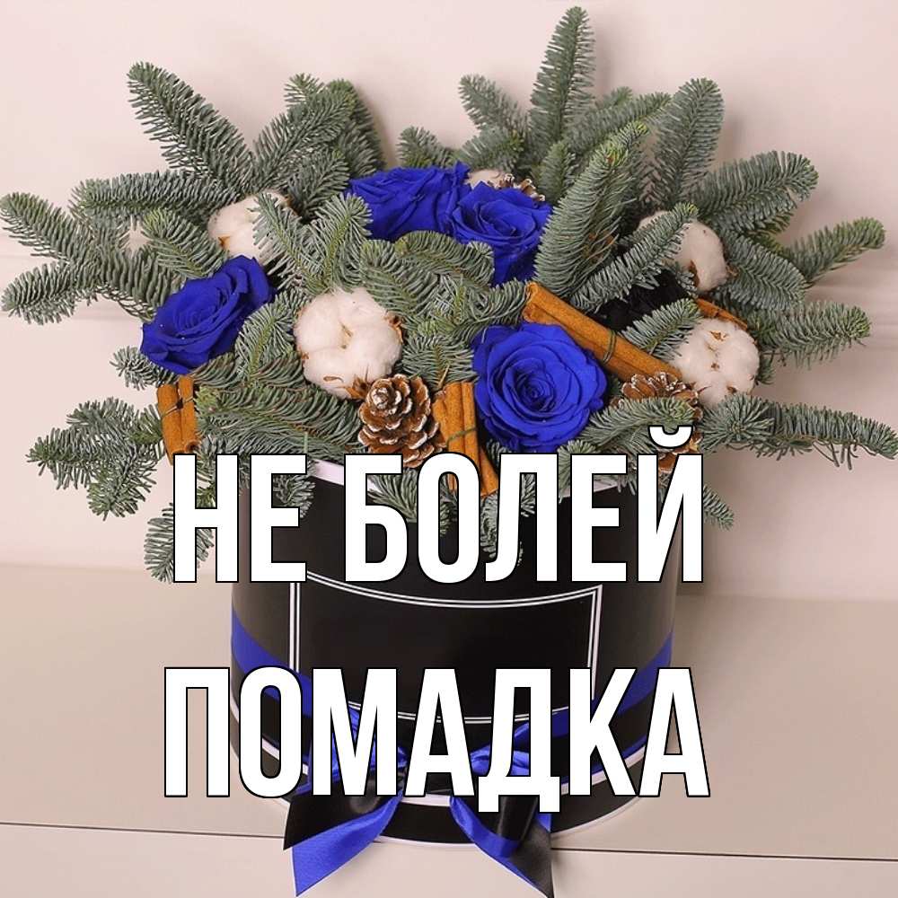 Открытка  с именем. Помадка, Не болей  