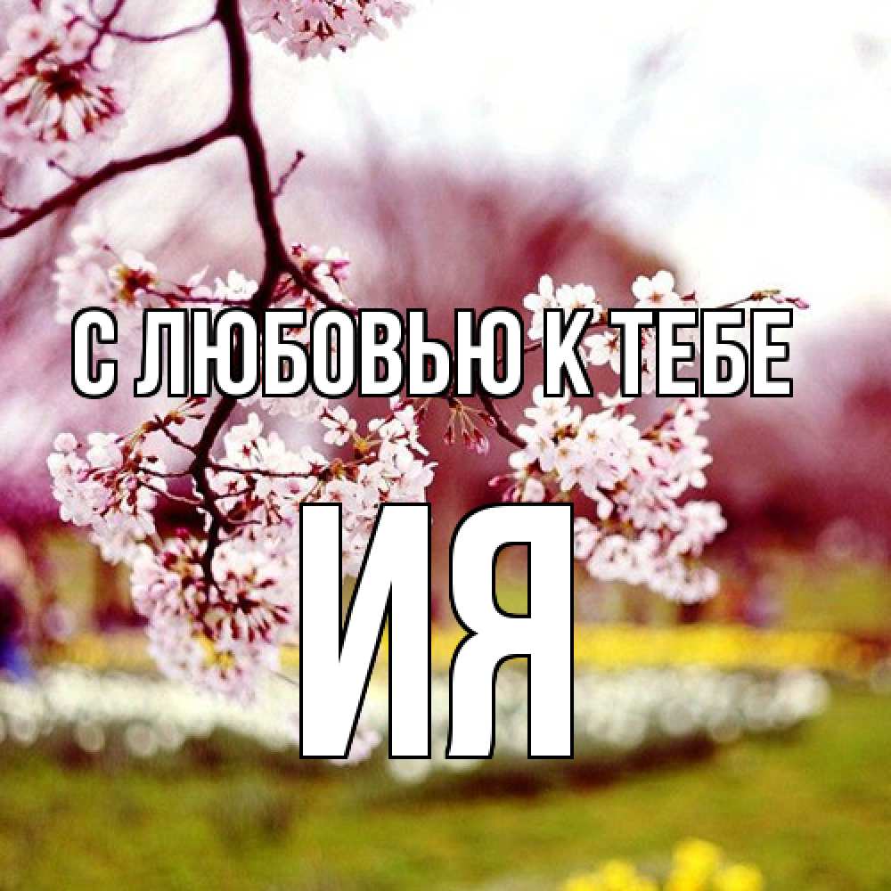 Открытка  с именем. Ия, С любовью к тебе  