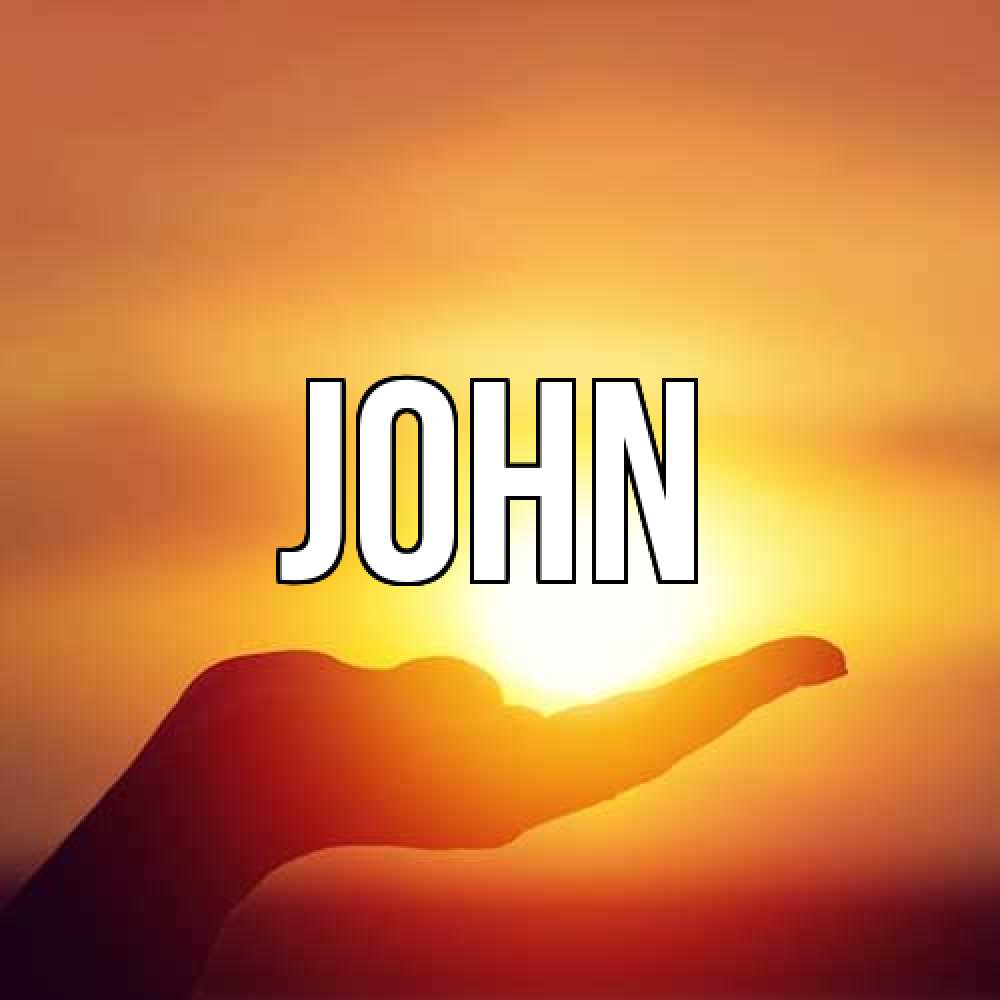 Открытка  с именем. John, Главная  