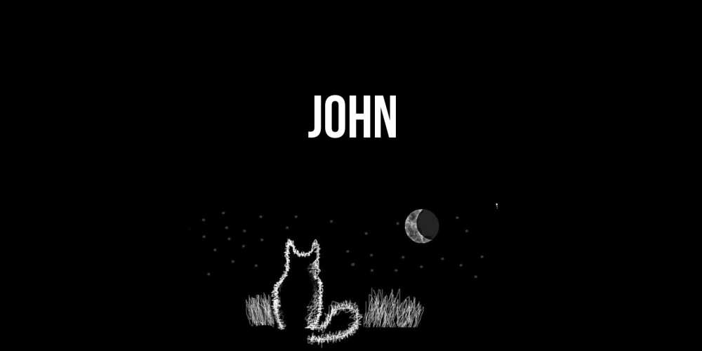 Открытка  с именем. John, Главная  