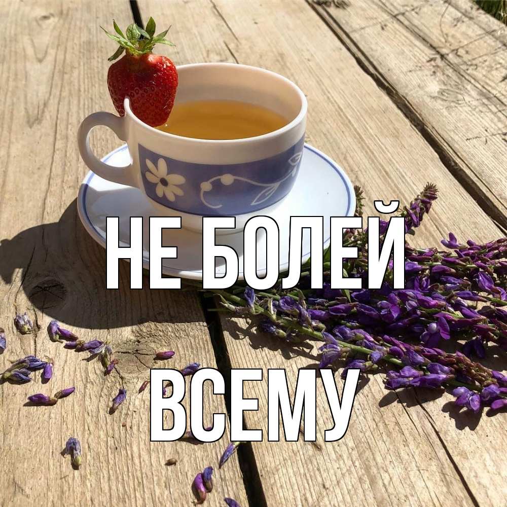 Открытка  с именем. Всему, Не болей  