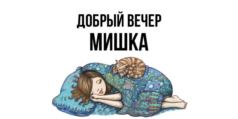 Картинка Добрый вечер, Мишка