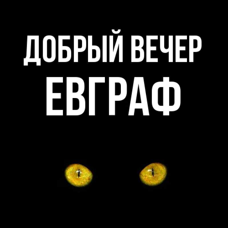 Картинка Добрый вечер, Евграф