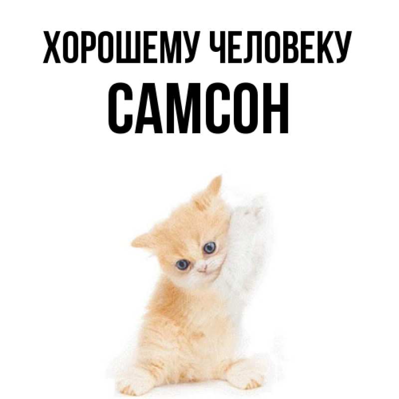Картинка Хорошему человеку, Самсон