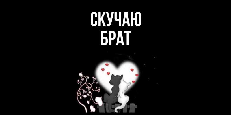 Картинка Скучаю, Брат