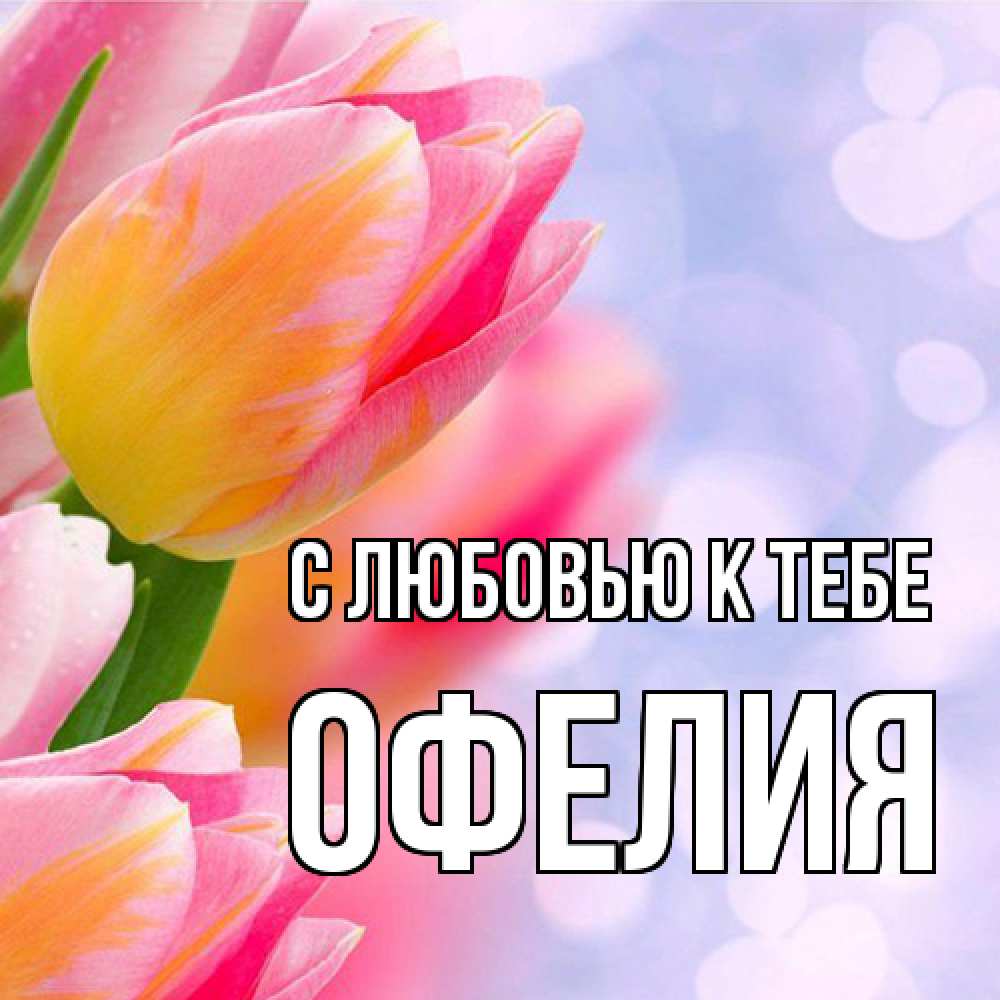 Открытка  с именем. Офелия, С любовью к тебе  