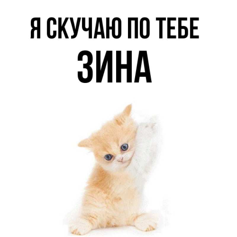 Картинка Я скучаю по тебе, Зина