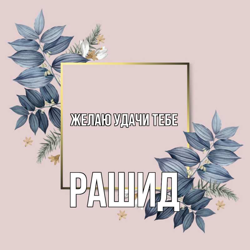 Картинка Желаю удачи тебе, Рашид