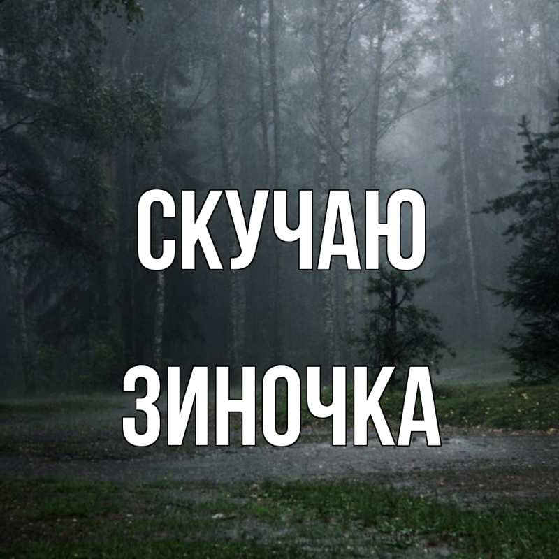 Картинка Скучаю, Зиночка