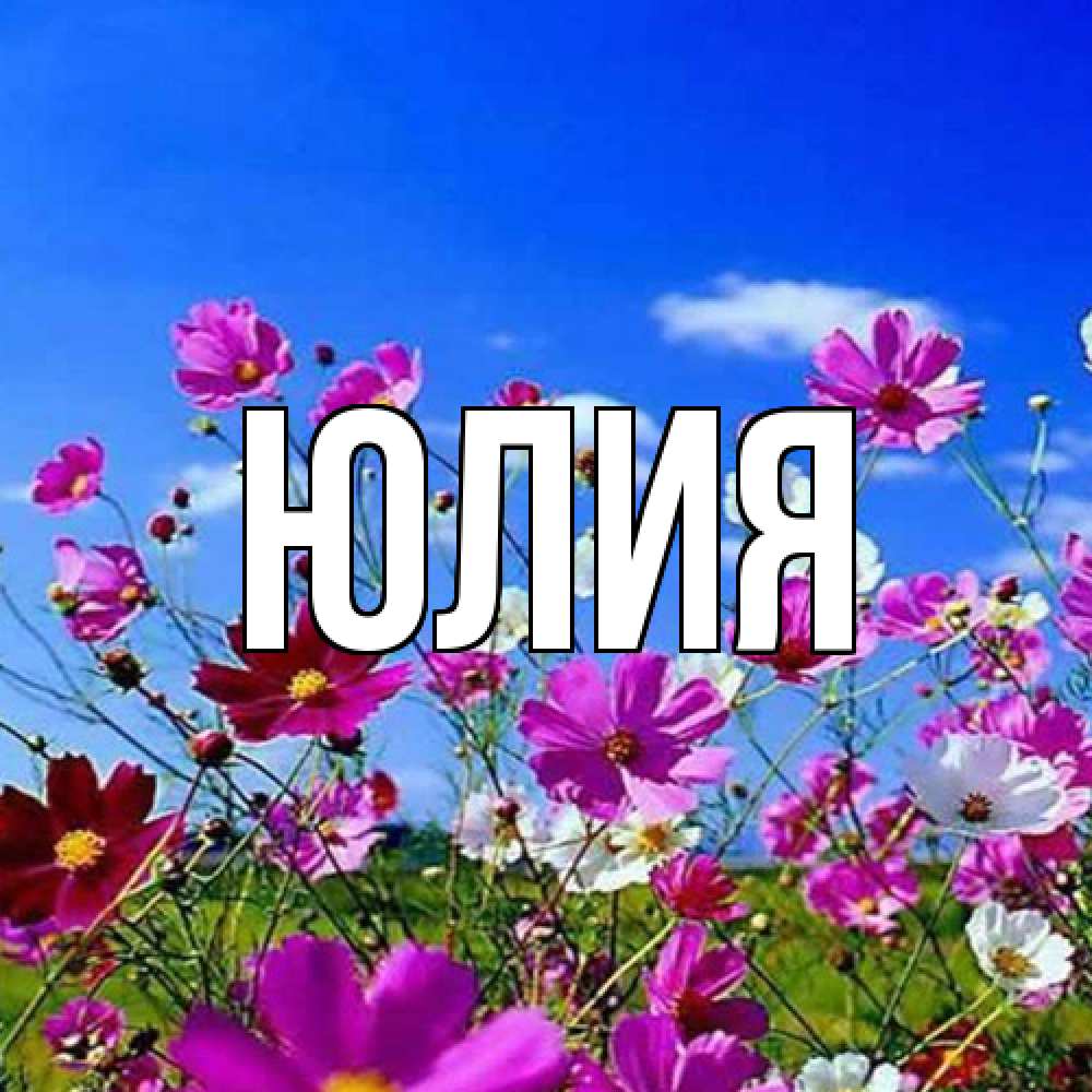 Открытка  с именем. Юлия, Главная  